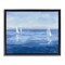 Stupell Industries Vivid Boats Open Sail Floater Framed Canvas Wall Art Design by Julia Purinton
